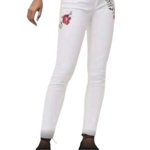 Loft Embroidered Jeans White